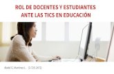Roles del Docente, Estudiante y Institución frente a las TIC en la Educación
