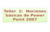 Power point2007 nociones basicas