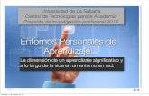 Proyecto de investigación profesoral - PLEs (Universidad de La Sabana Maestría en Informática Educativa de la CTA