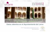 Datos abiertos en el Ayuntamiento de Lorca