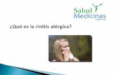¿Qué es la rinitis alérgica?