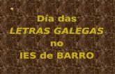 DíA Das Letras Galegas no IES de Barro