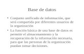 Bases datos