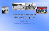 Biblioteca Popular Pedro Mariqueo - Paula Palacios