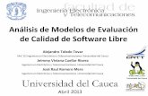 Análisis de Modelos de Evaluación de Calidad de Software Libre