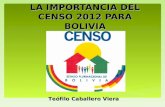 La importancia del Censo 2012 para Bolivia