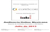 Reporte de audiencias - Julio 2013, comScore