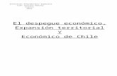 Desarrollo económico expansión territorial y económico de chile (informe escrito)