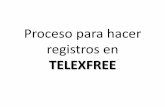 Proceso para hacer registros en telexfree