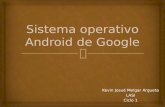 Sistema operativo android de google