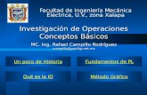 Investigacion de Operaciones No. 1 - R. Campillo
