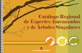 Catálogo de especies amenazadas y de arboles singulaes de la Comunidad de Madrid