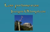 Los primeros juegos olimpicos