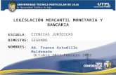 UTPL-LEGISLACIÓN MERCANTIL, MONETARIA Y BANCARIA-II-BIMESTRE-(OCTUBRE 2011-FEBRERO 2012)