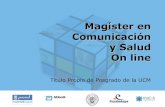Dossier informativo Magíster Comunicación y Salud 2012