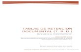 Diseño preliminar de las tablas de Retención Documental