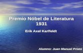 Premio nobel de literatura 1931
