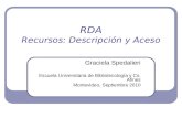 RDA: Recursos, Descripción y Acceso