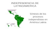 Independencia De Latinoamerica