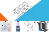 Antisépticos, desinfectantes y métodos de esterilización