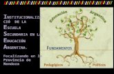 Institucionalización escuela secundaria Mendoza Argentina