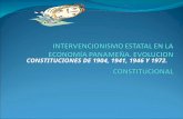 Intervencionismo Etatal en la economía panameña. Evolucion Constitucional.