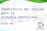 Importancia del Turismo para la Economía Dominicana. bernardo fuentes