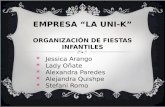 ORGANIZADORA DE FIESTAS INFANTILES LA UNI-K