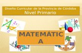Análisis del Diseño Curricular, con respecto a Matemática.