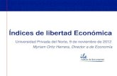 Libertad Economica en el Perú y el Mundo 2012 por Myriam Ortiz
