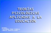 Teorías Psicológicas Aplicadas a La Educación