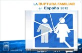La ruptura familiar en españa 2012 cgpj