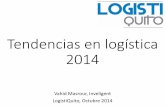 Tendencias en logística 2014