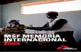 Memoria Internacional 2009 - Médicos Sin Fronteras