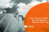 Lotus Domino Notes 853, Novedades y mejores practicas