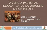 Vivencias pastoral educativa de la diócesis de chimbote