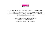 Nuevos codigos de actividad economica colombiana
