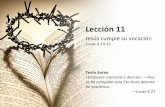 Lección 11 - Jesús cumple su vocación