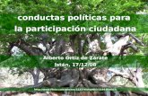 Conductas politicas para la participación ciudadana