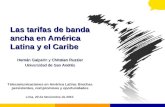 tarifas y asequibilidad de banda ancha en américa latina