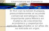 El TLC con la Unión Europea (TLCUEM), presumiblemente el acuerdo comercial estratégico más importante para México en materia de crecimiento económico y exportación agrícola: