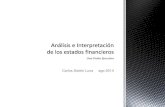 Análisis e interpretación de los estados financieros resumen ejecutivo - Versión 2014 08