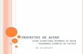 ACERO ESTRUCTURAL - SOLDADURAS - EJEMPLOS