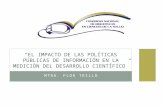 El impacto de las políticas públicas de información en la medición del desarrollo científico