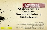Activación de Centros Documentales y Bibliotecas