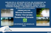 Análisis de la  situación actual del ecosistema de agua dulce “rio sinú”
