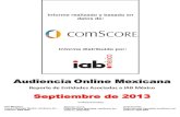 Reporte de audiencias - septiembre 2013, comScore