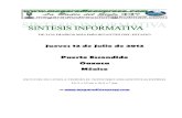 Sintesis informativa 12 07 2012