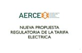 Nueva propuesta regulatoria de la tarifa eléctrica