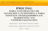 Pricing para estudiantes superiores y noveles trabajadores en marketing y comercializacion